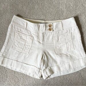 The Limited linen shorts lined cream 2